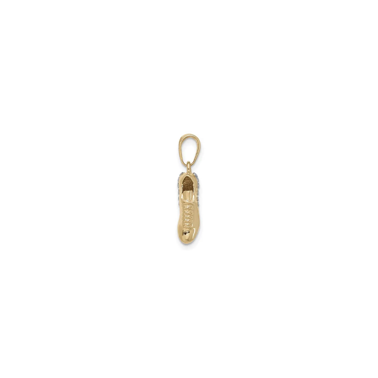 3D Two-Tone Soccer Cleat Pendant (14K)