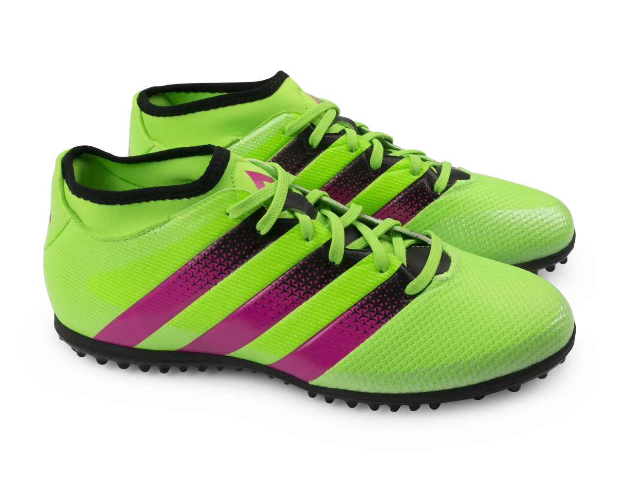 adidas Men's ACE 16.3 Primemesh Turf Soccer Shoes Solar Green/Shock Pink/Black