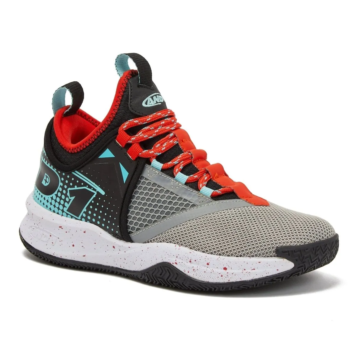 AND-1 JUNIOR CHARGE GREY BASKETBALL SHOES