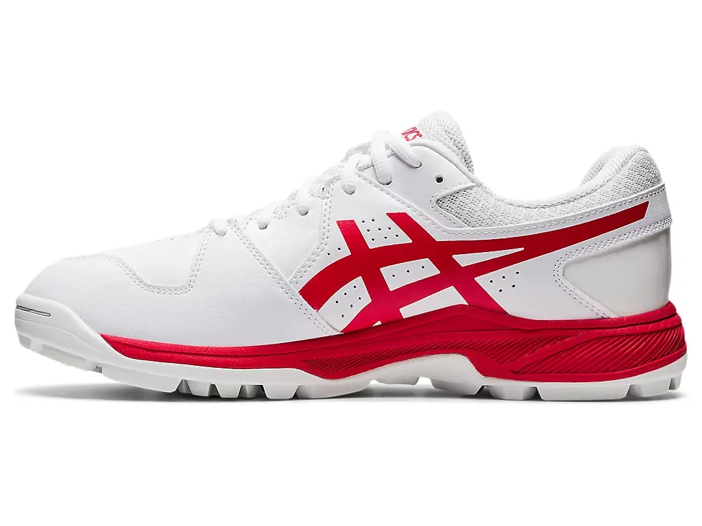 Asics Gel Peake Men's Cricket Shoes - White/Electric Red