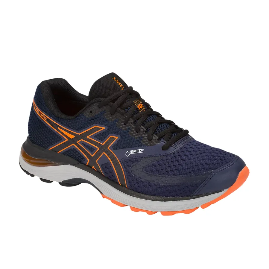 Asics men's gore-tex running shoe GEL PULSE 10 G-TX 1011A009 400 blue black 