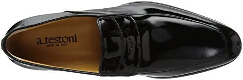 A.TESTONI MEN'S M47156VEM TUXEDO LOAFER, BLACK, 11.5 US/11.5 M US