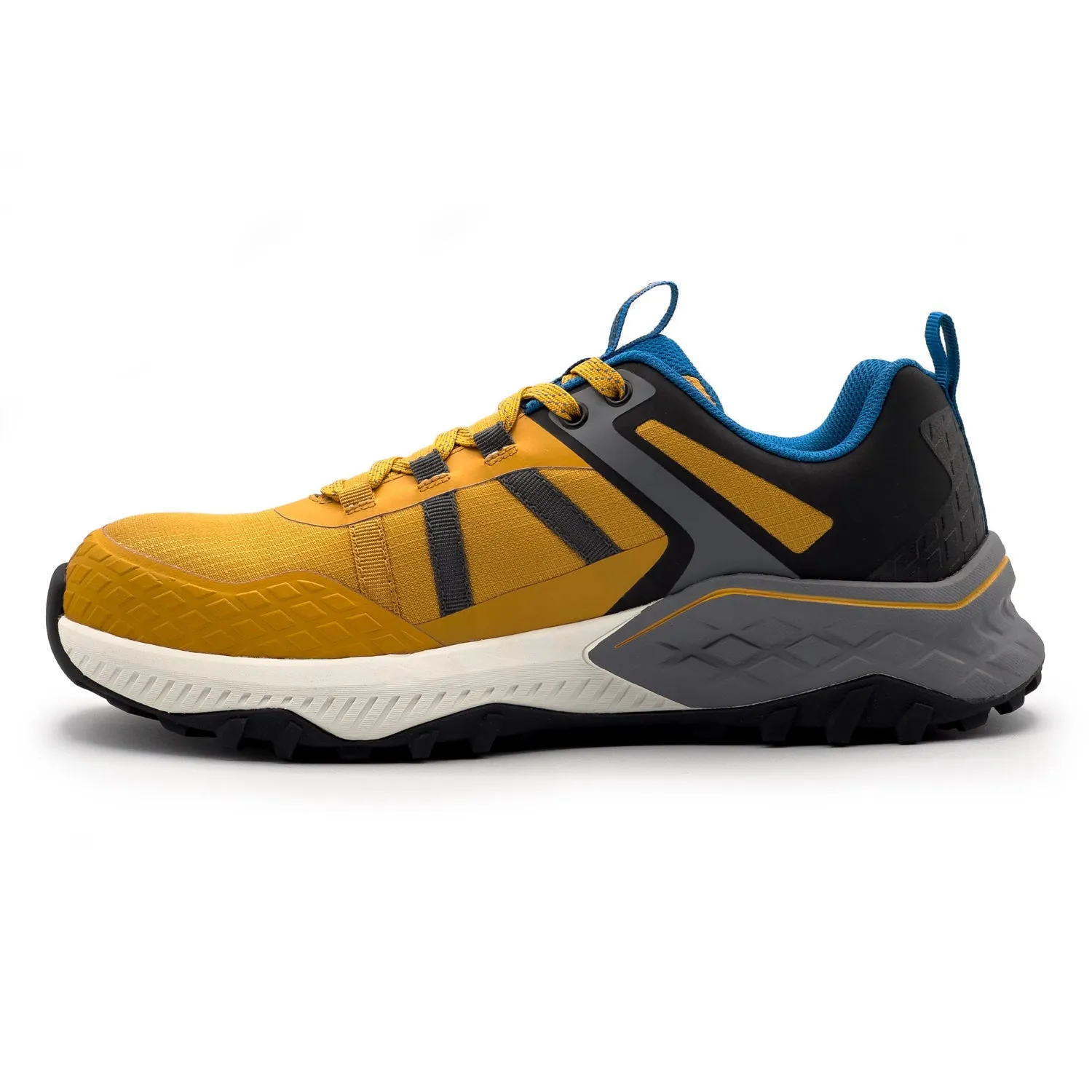 Avenger Mens Aero Trail Yellow/Blue Synthetic CT EH Work Shoes