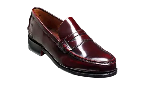 Barker Caruso Classic Penny Loafer  - Hi Shine Burgundy