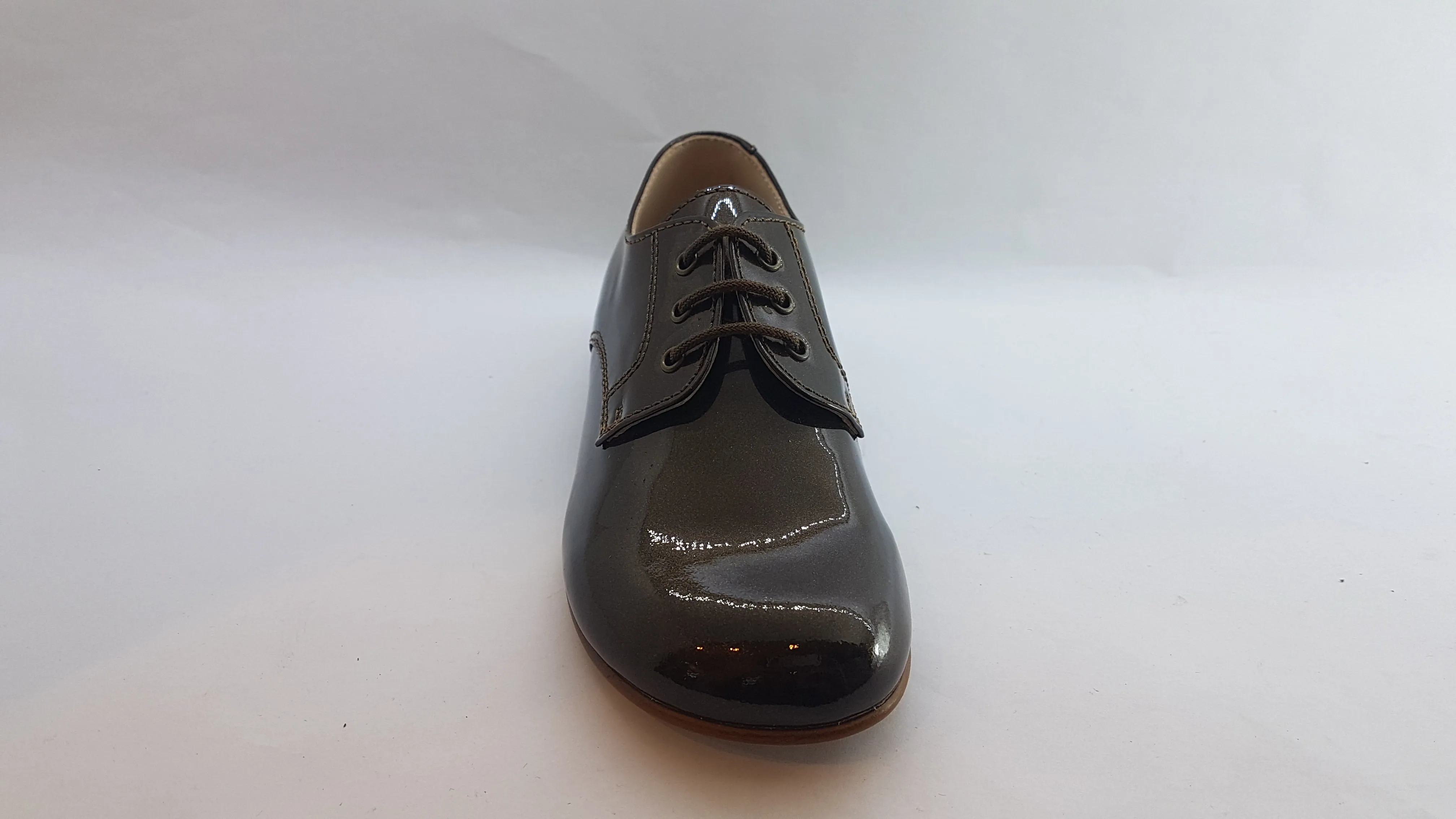 Beberlis Patent Copper Oxford Dress Shoes