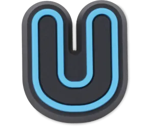 Blue Alphabet U