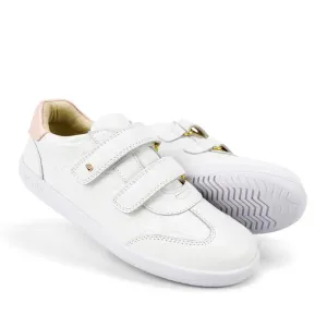 Bobux Kids Plus KP Embossed Sprite Leather Sneaker White Pink