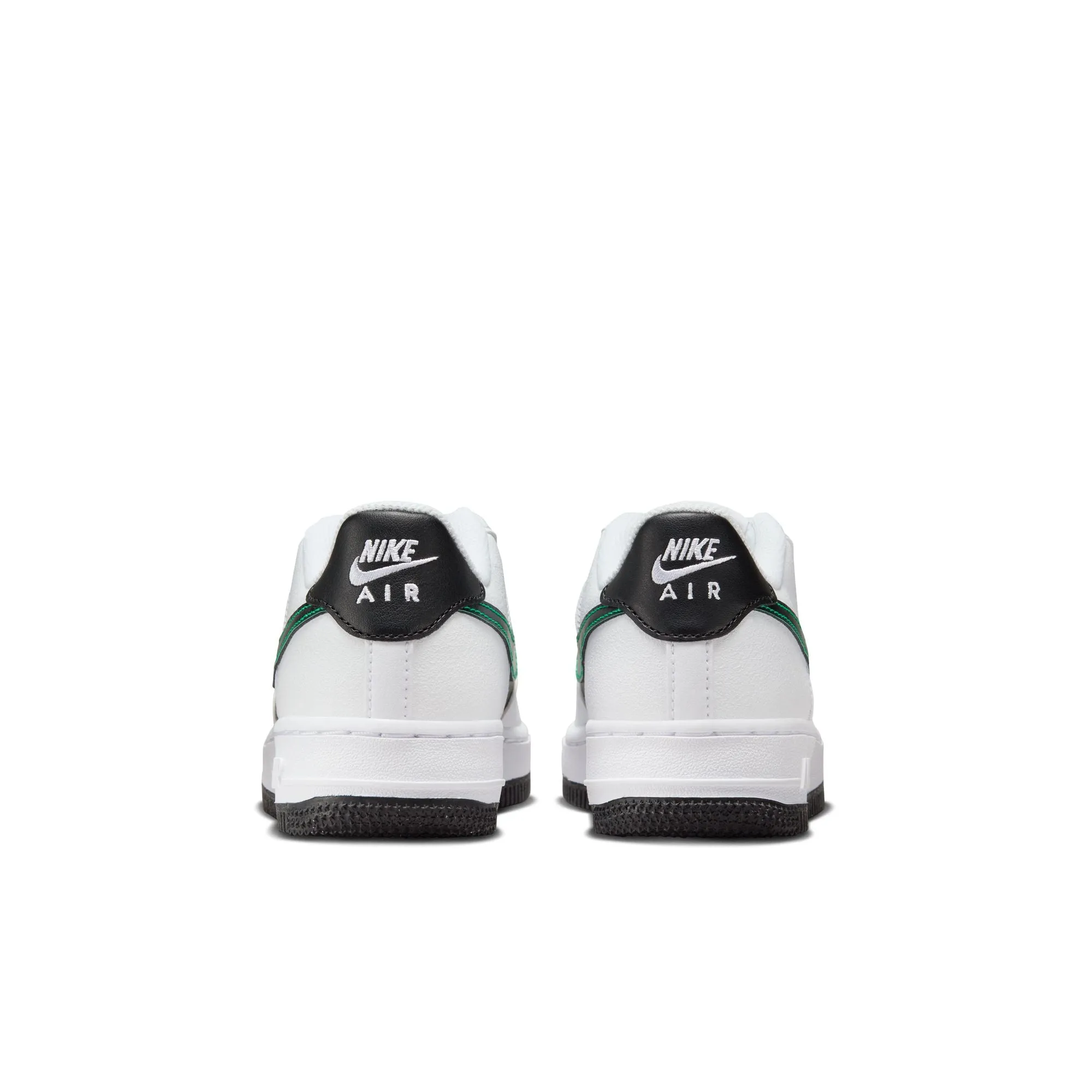 Boys Grade School Nike Air Force 1 LV8 2 Sneakers - White/Stadium Green/Black/Malachite (Style: FZ4353-100)