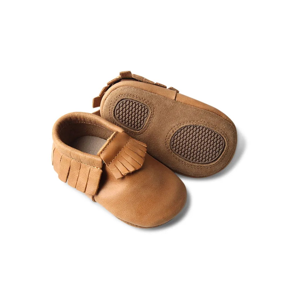 Chipmunk Baby Fringed Moccasin Shoe