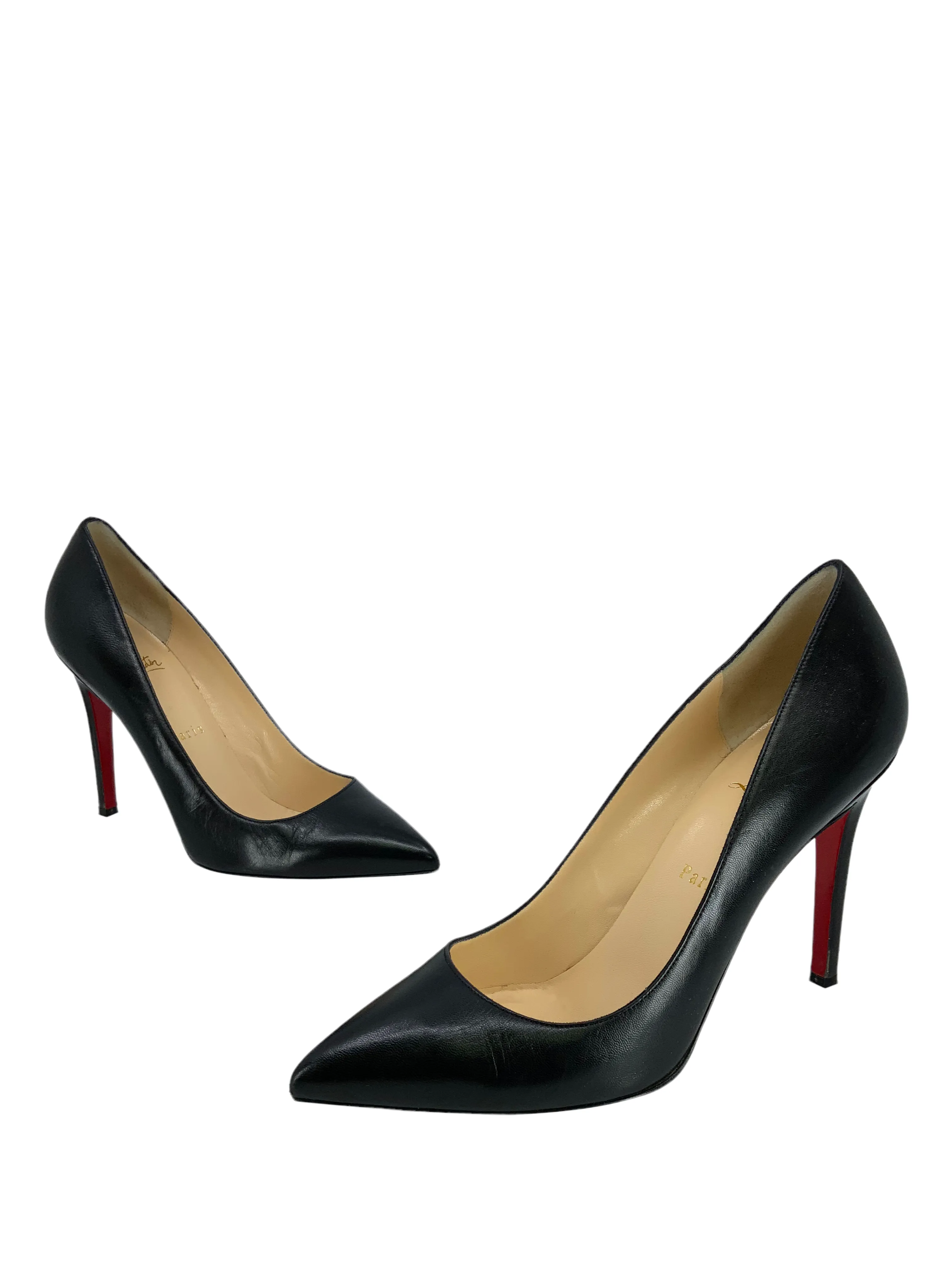 Christian Louboutin Kate Pointed Toe Leather Pumps Size 9.5