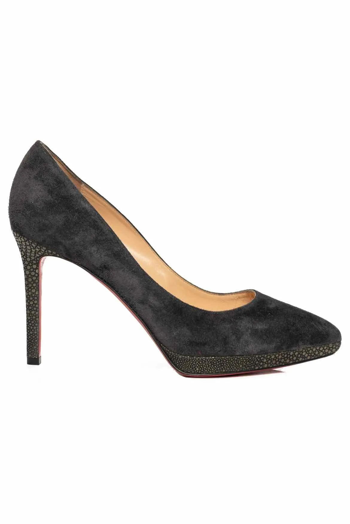 Christian Louboutin Size 38.5 Suede Pumps