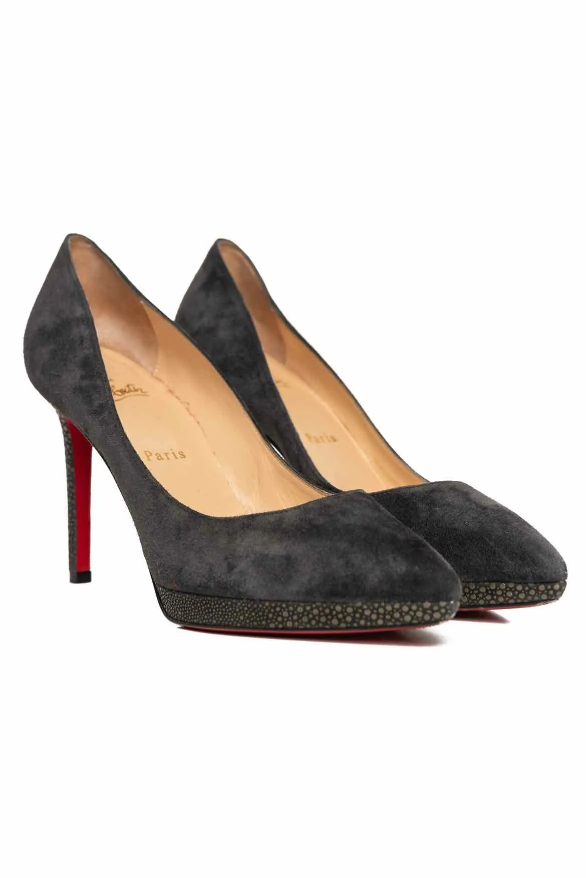 Christian Louboutin Size 38.5 Suede Pumps