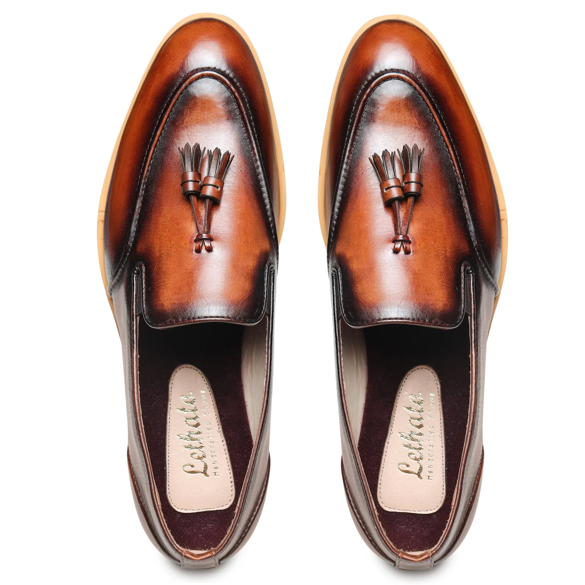 Classic Tassel Loafers - Tan