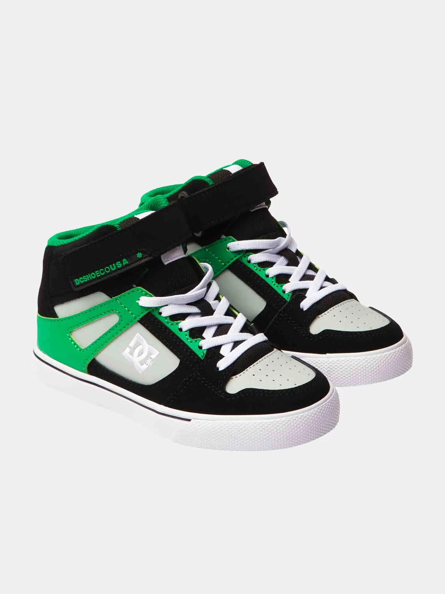 DC Youth Pure High-Top EV - Black / Kelly Green