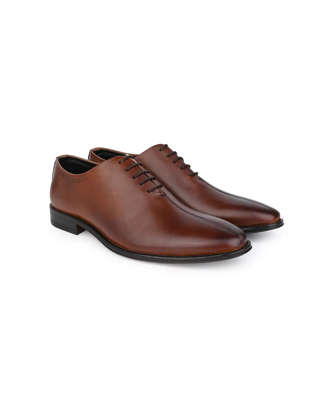 Genuine Leather Lightweight Branded Sole Toecap Formal shoes