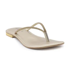 Golden Fancy Chappal 010098