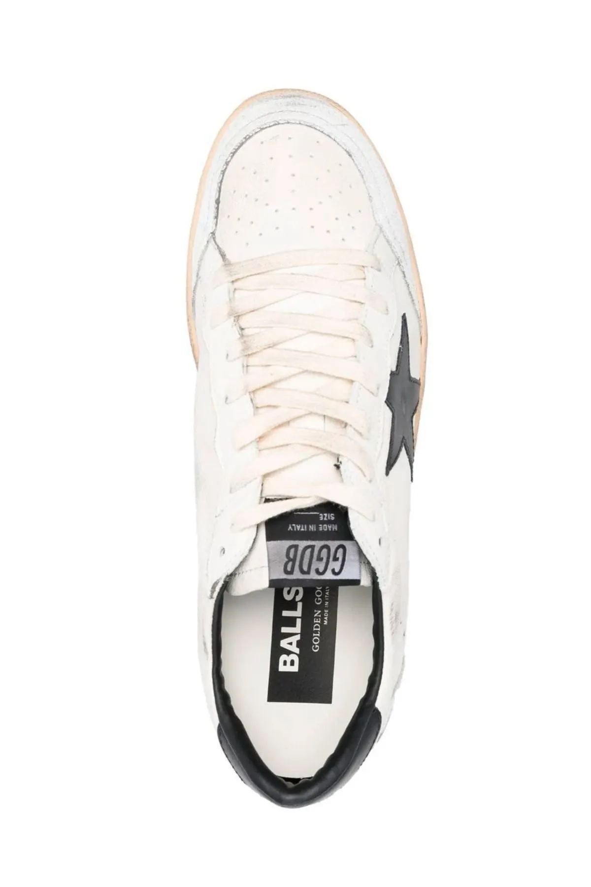 Golden Goose Ball Star Sneaker - White/ Black