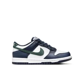 Grade School Nike Dunk low Obsidian/Vintage green-white HF5177-400