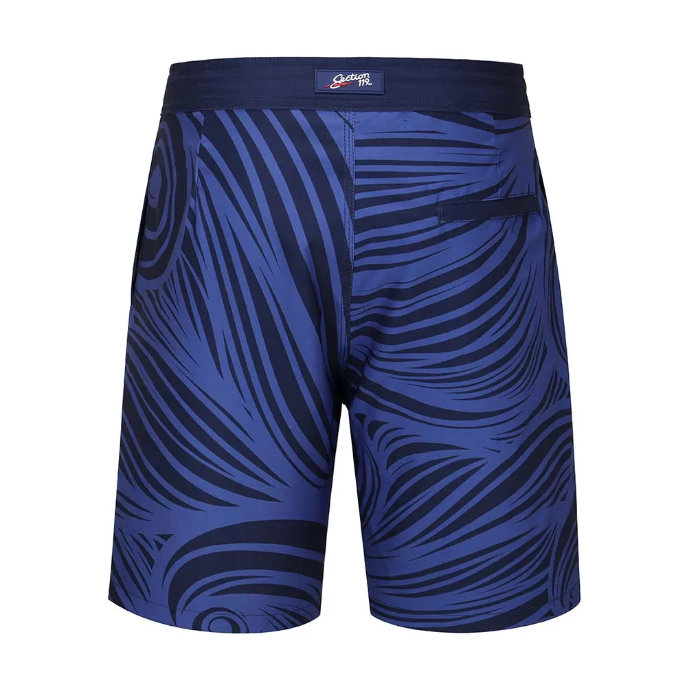 Grateful Dead | 48-54 Hybrid Board Shorts | Navy Spiral Steal Your Face