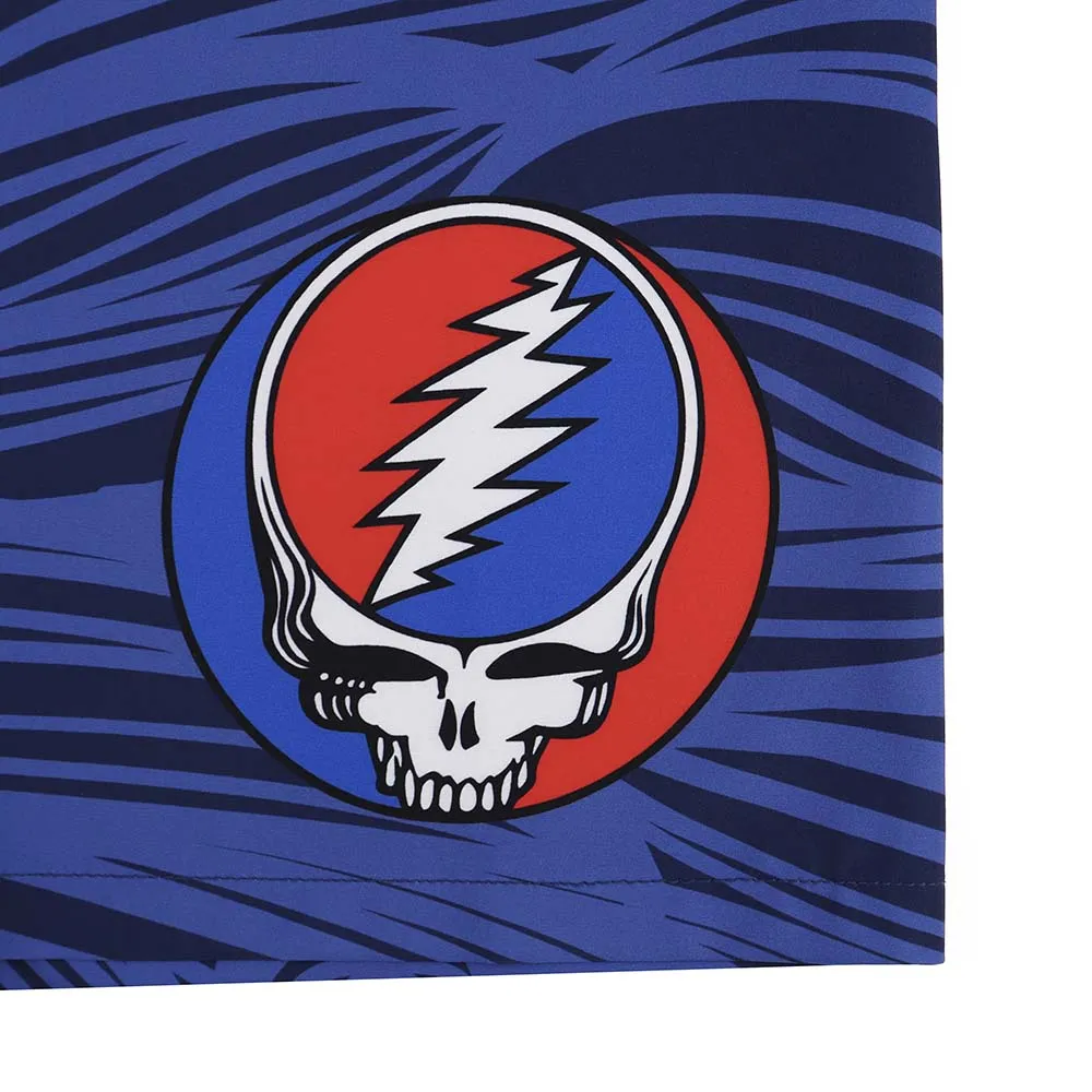 Grateful Dead | 48-54 Hybrid Board Shorts | Navy Spiral Steal Your Face