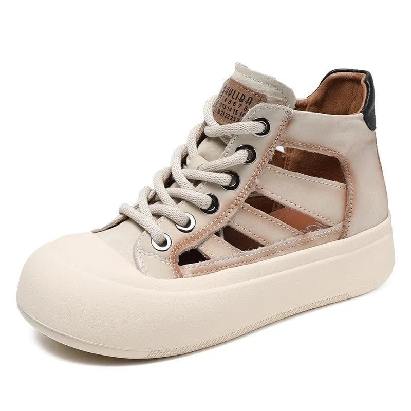 Leather Sneakers Sandals - Women's Casual Shoes WC135