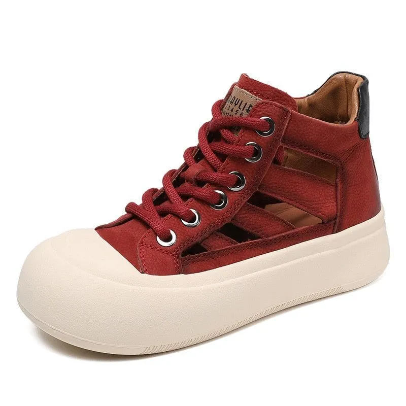 Leather Sneakers Sandals - Women's Casual Shoes WC135