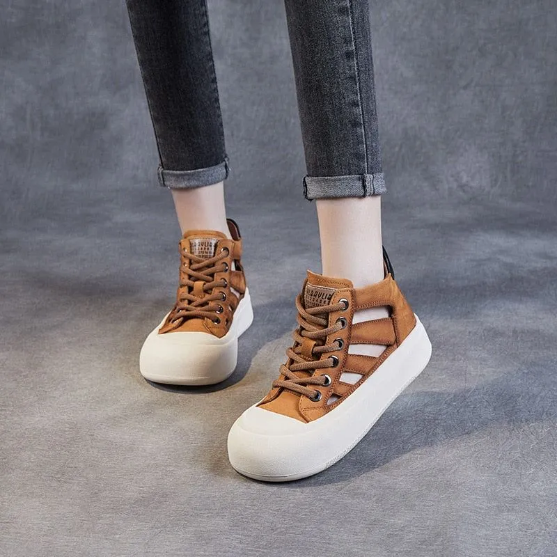 Leather Sneakers Sandals - Women's Casual Shoes WC135