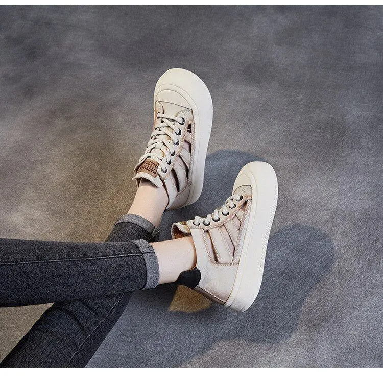 Leather Sneakers Sandals - Women's Casual Shoes WC135