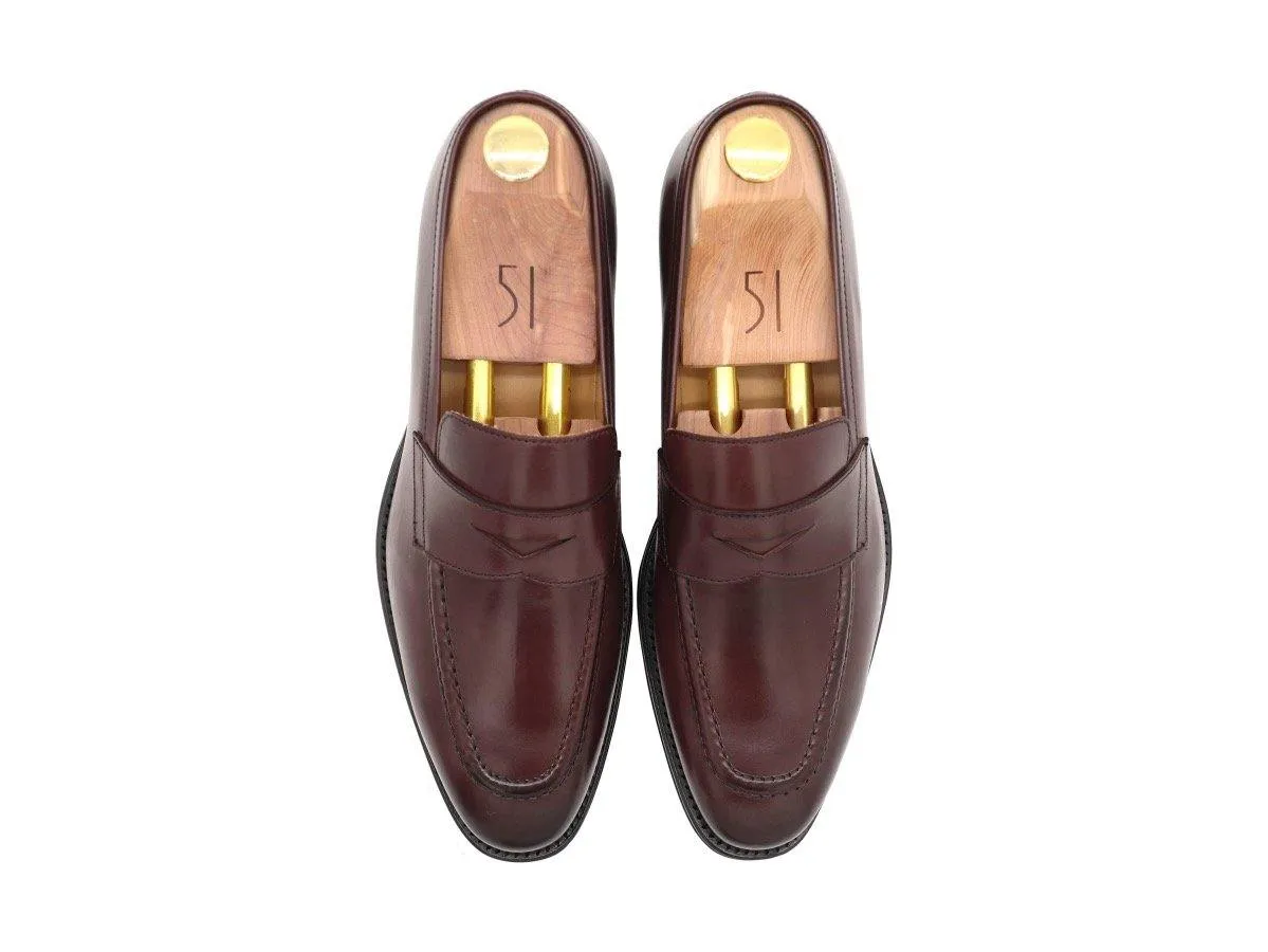 Lorens Men's Calf Leather Loafers - Burgundy