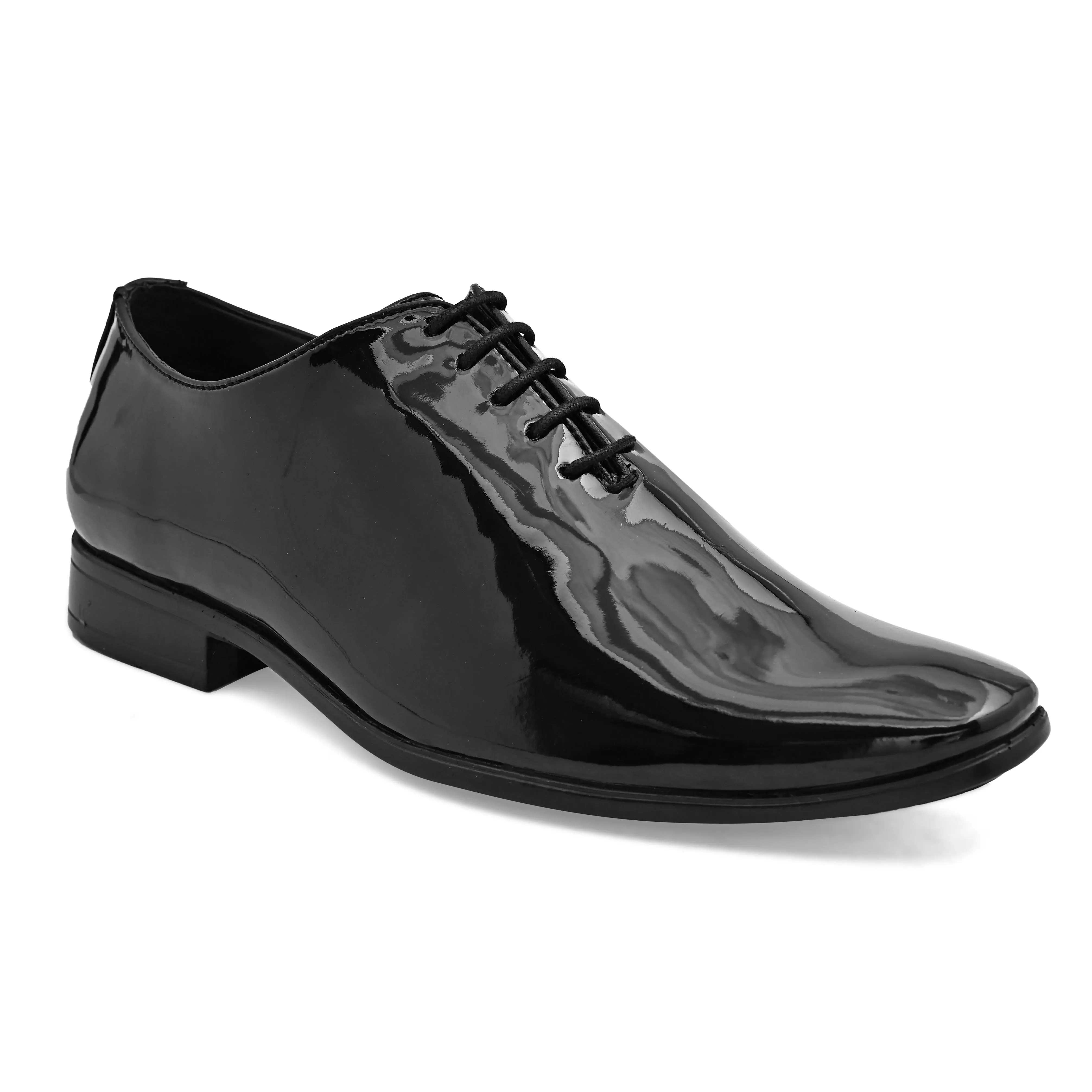 Majesty Black Patent Derby Shoes