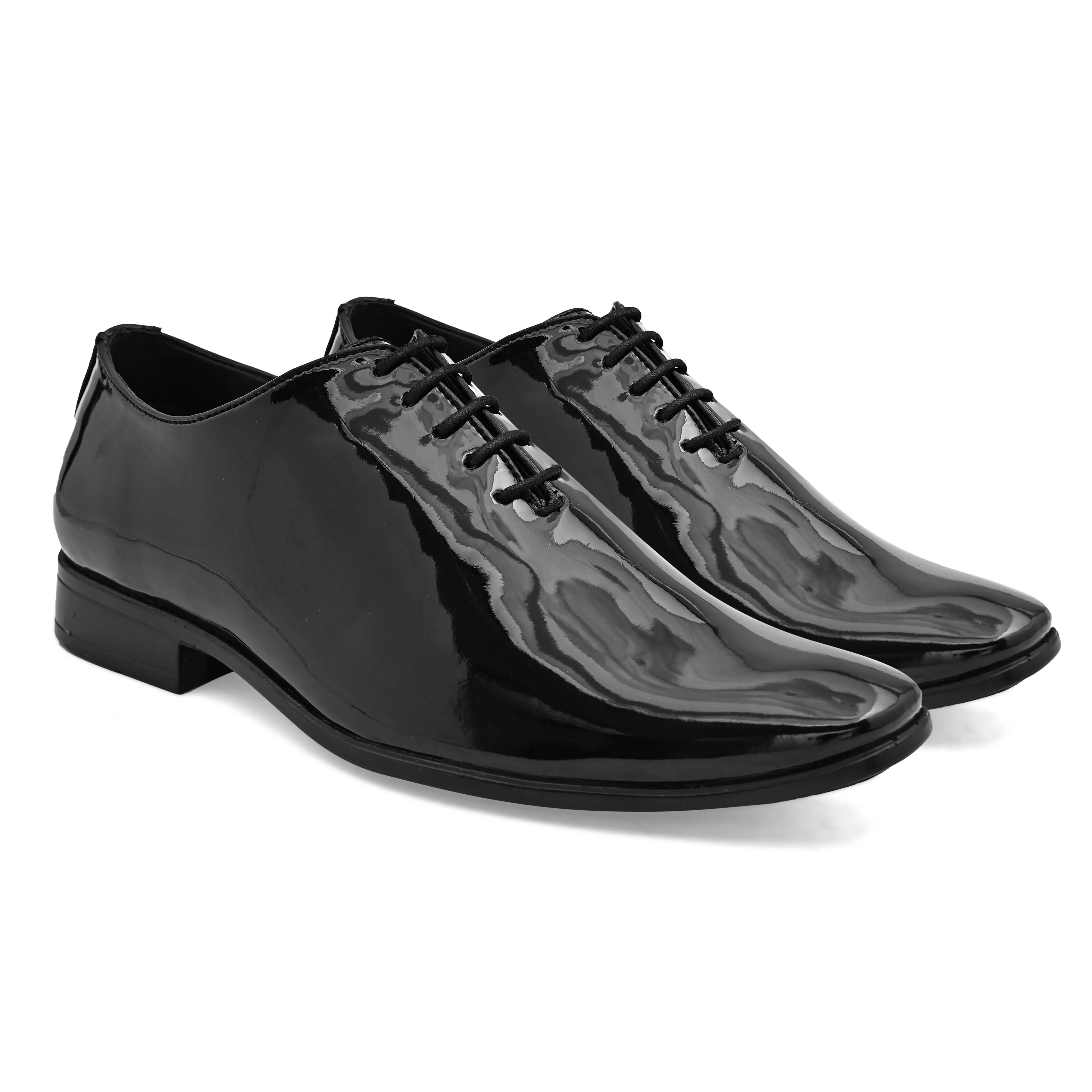 Majesty Black Patent Derby Shoes