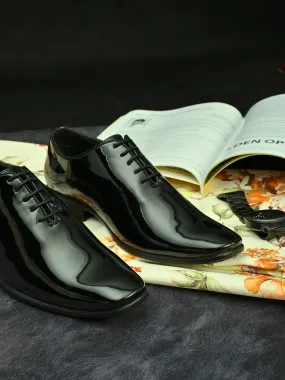 Majesty Black Patent Derby Shoes