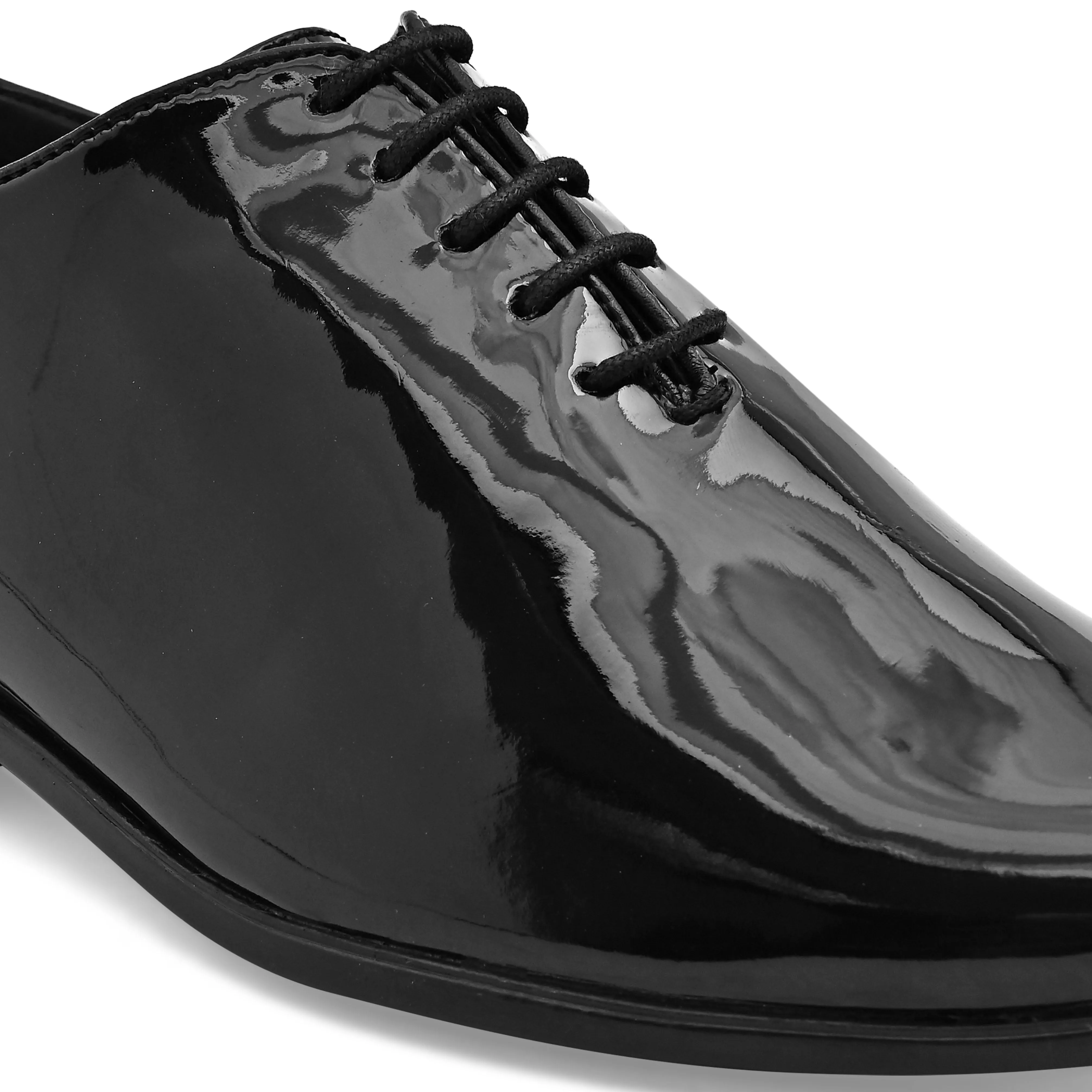 Majesty Black Patent Derby Shoes