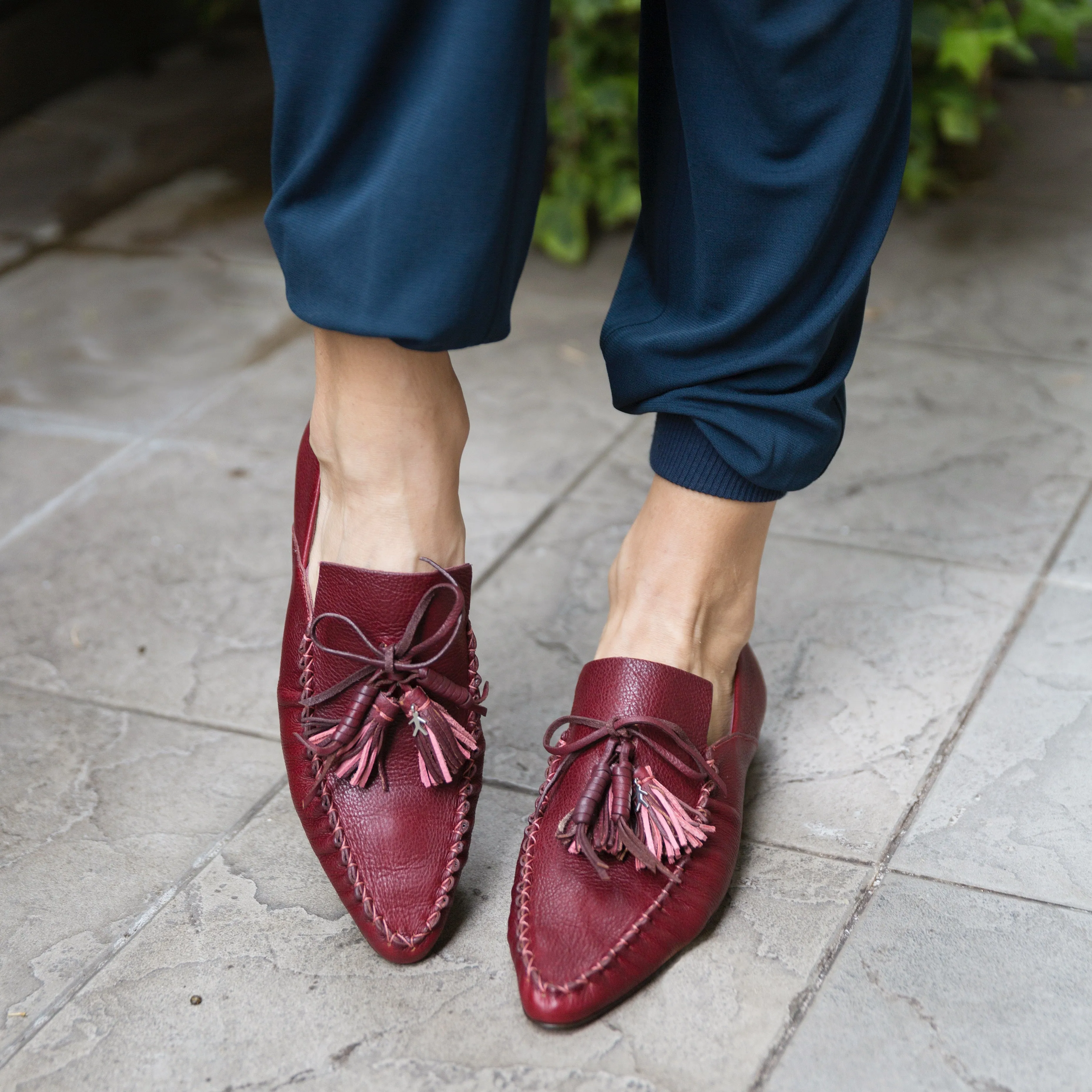 Moccasin Messico Burgundy