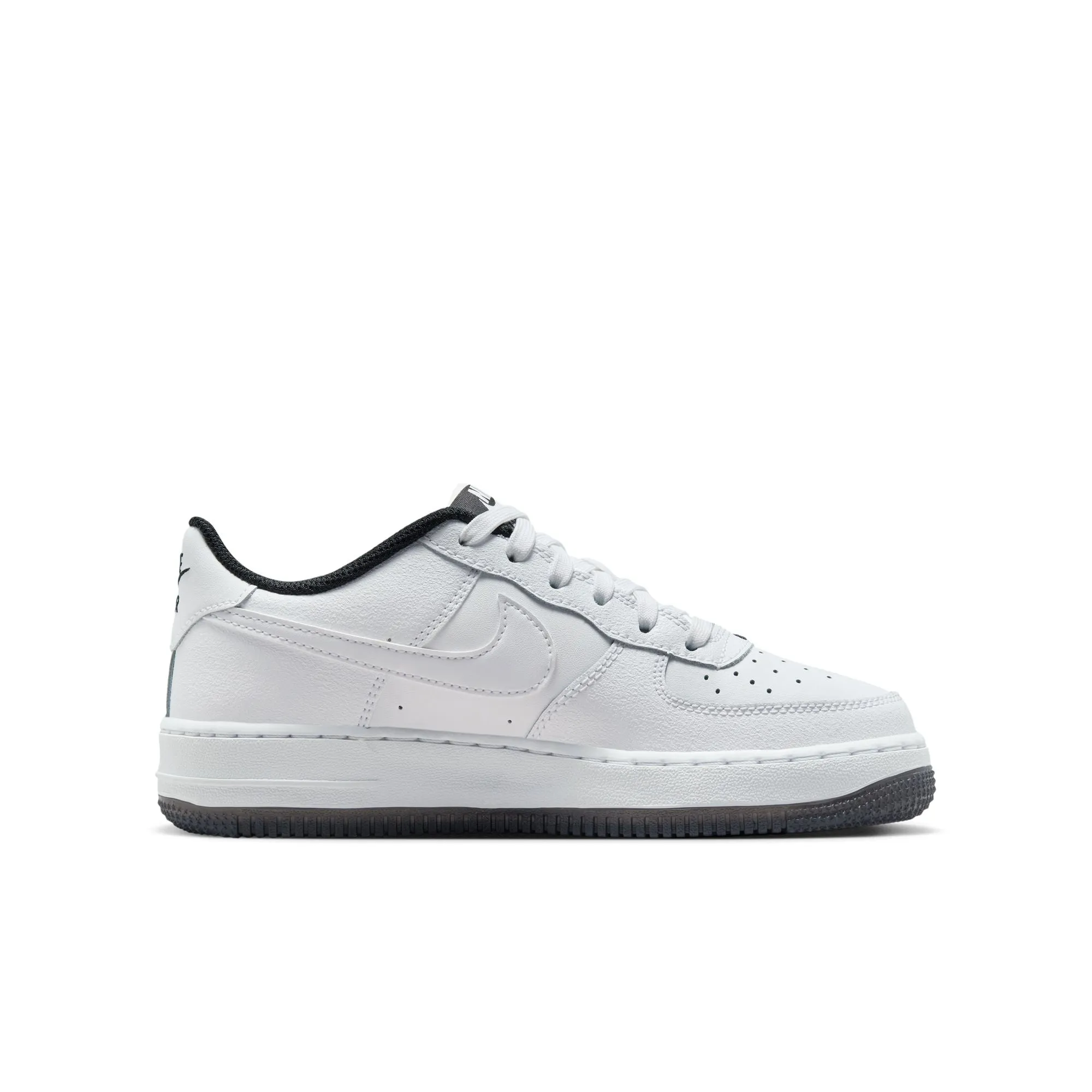 Nike Air Force 1 LV8 4 (GS) (White/White/Black)