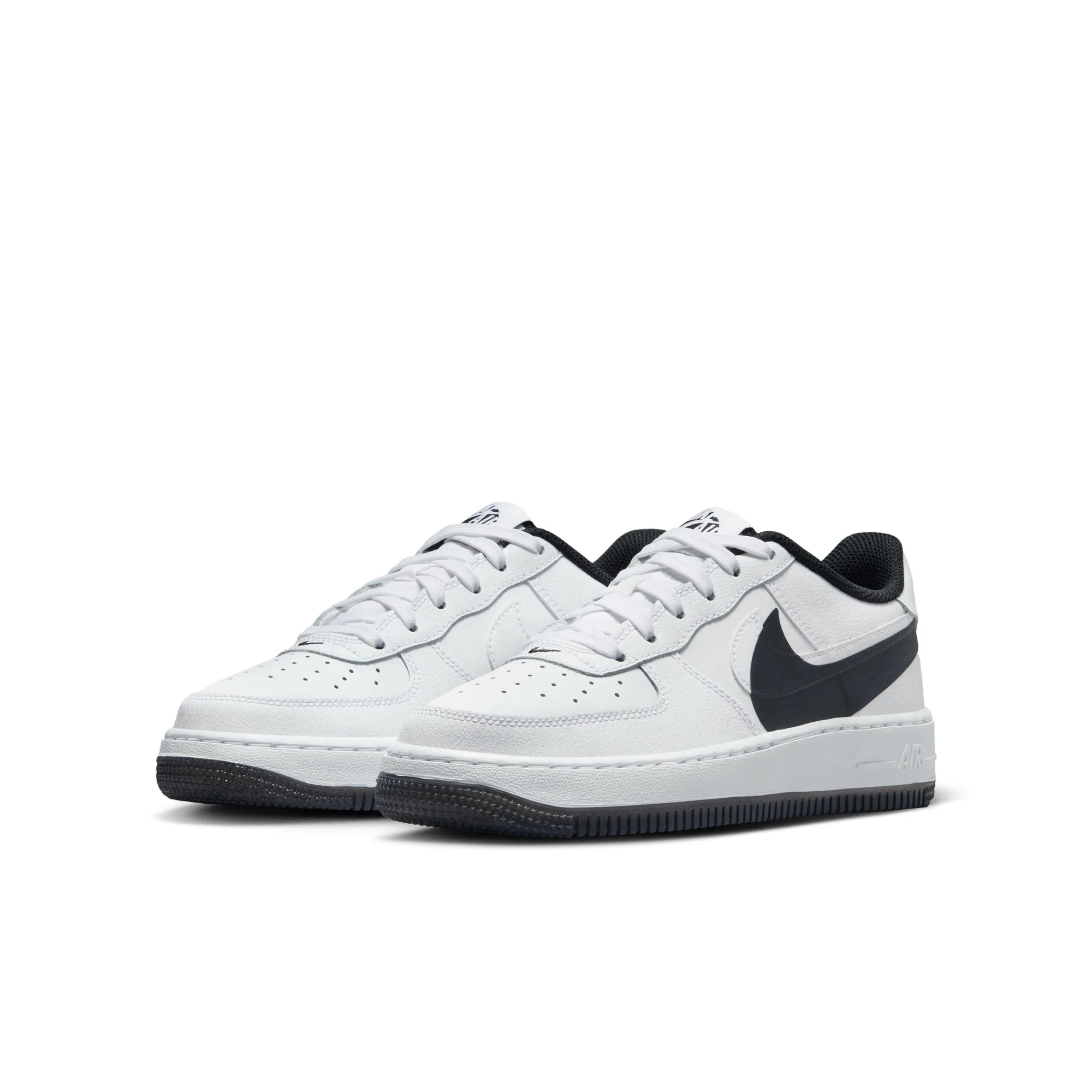 Nike Air Force 1 LV8 4 (GS) (White/White/Black)