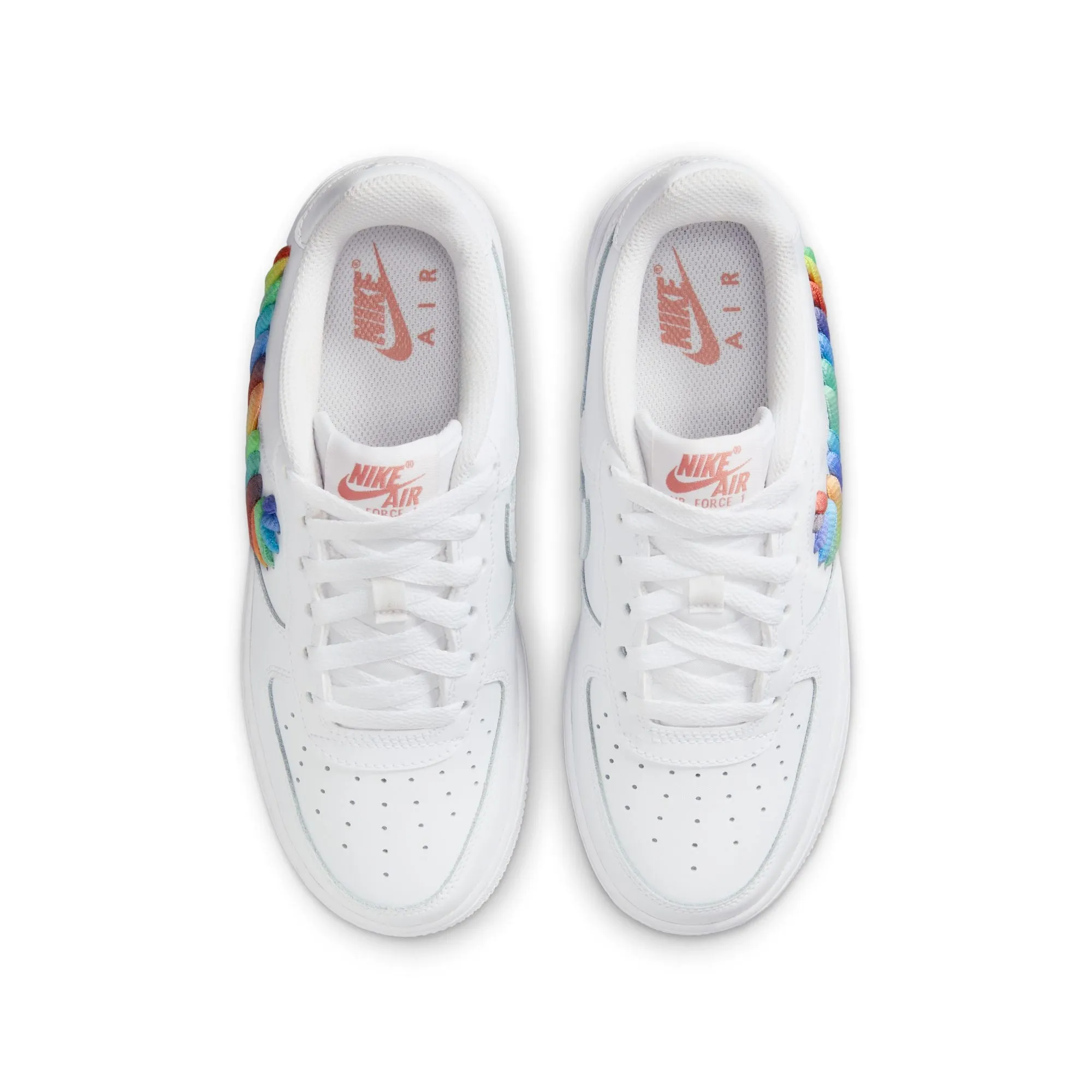 Nike Air Force 1 LV8 GS (White/Multi-Color/Terra Blush)