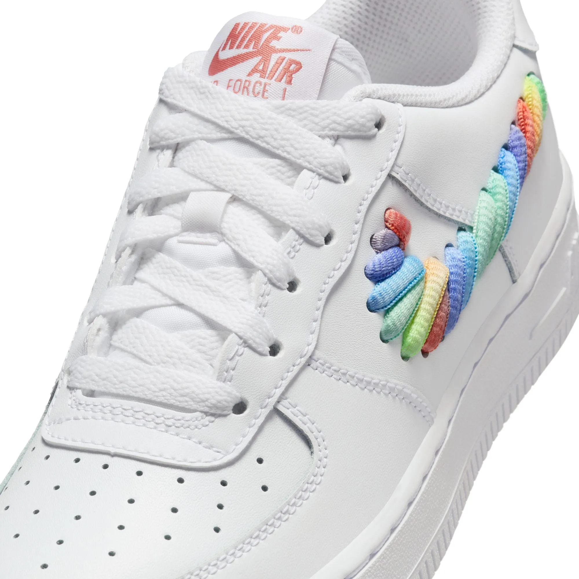 Nike Air Force 1 LV8 GS (White/Multi-Color/Terra Blush)