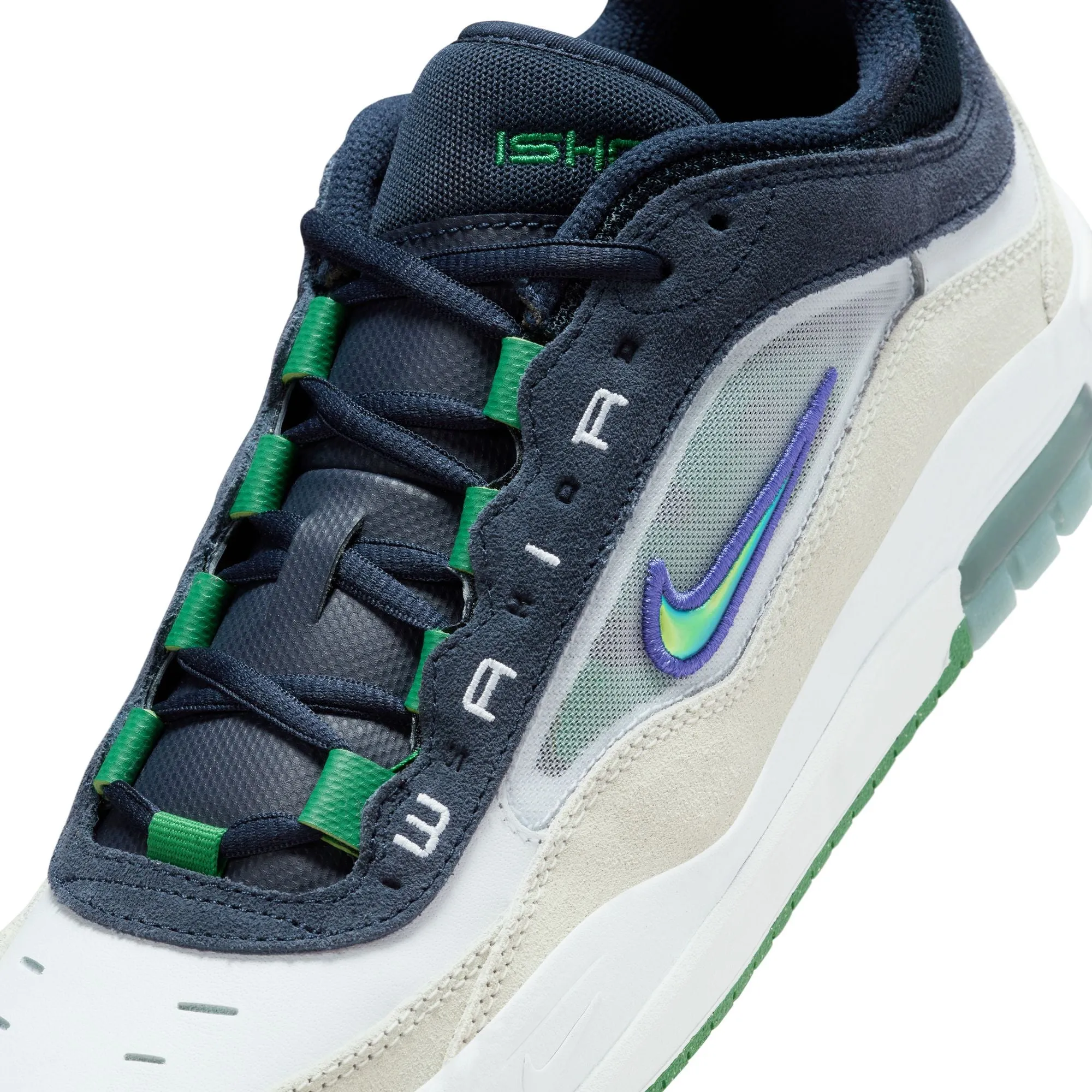 Nike SB Air Max Ishod - White/Persian Violet-Obsidian-Pine Green