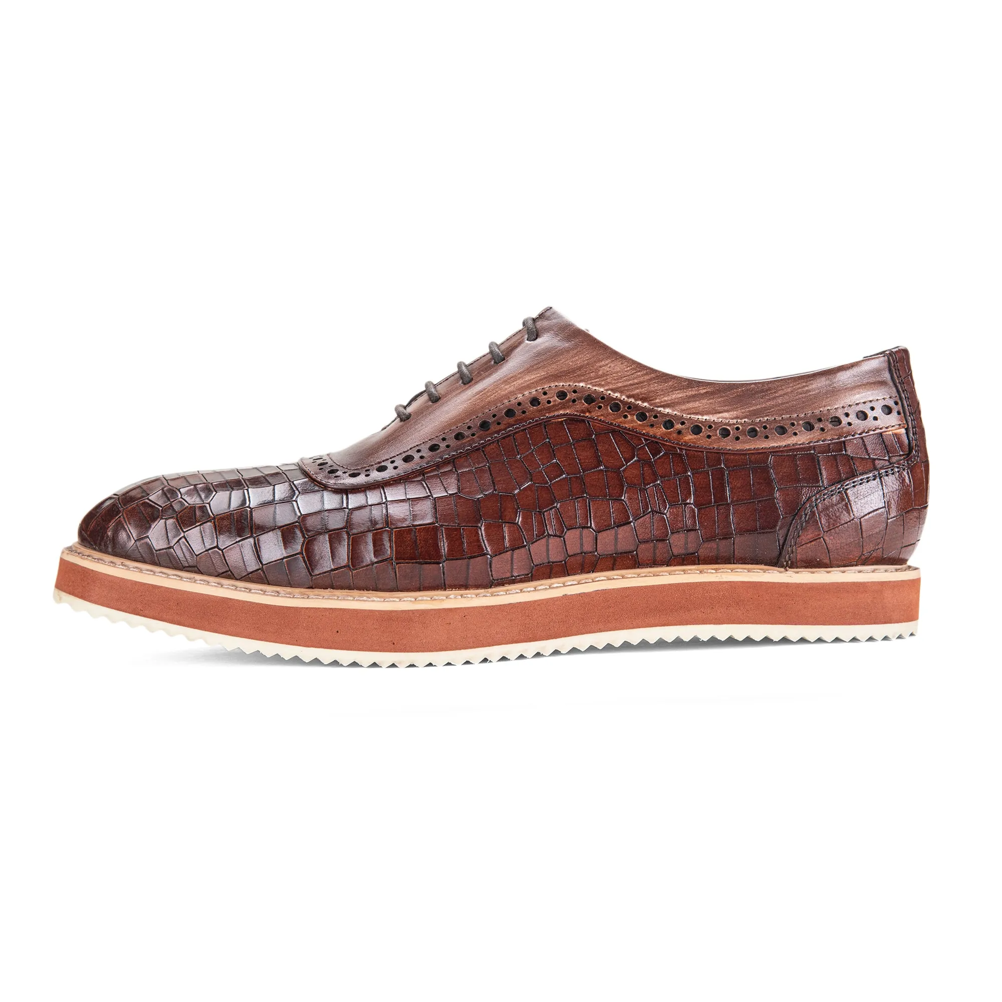 Oxford Sneakers- Croc Brown