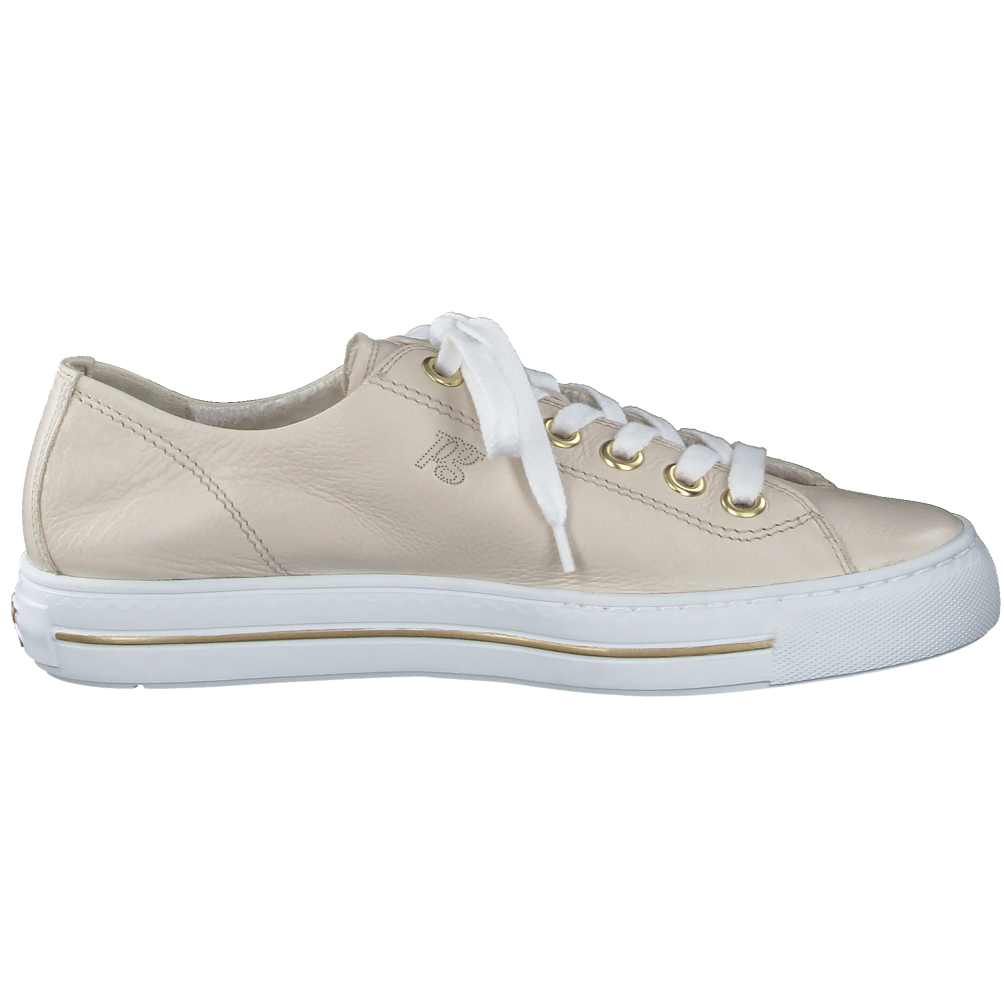 Paul Green Cream Leather trainer 4704 -285