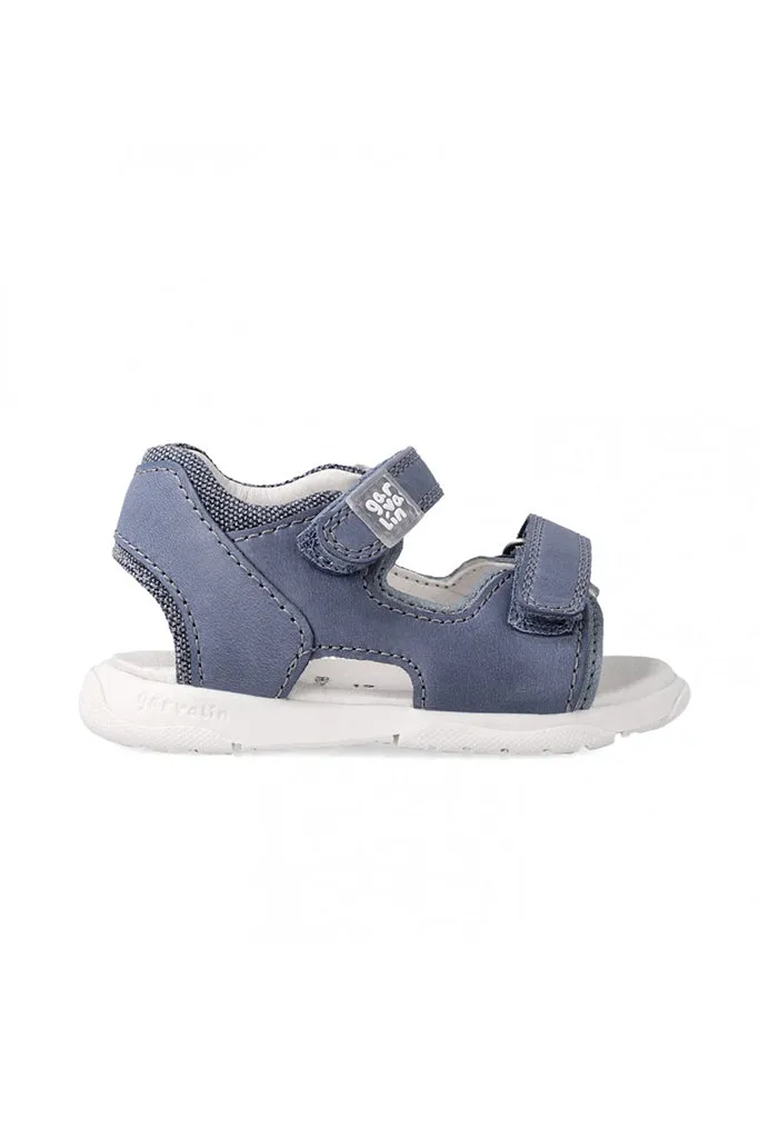 Petrol Kaiser Sandals in Denim Blue