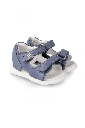 Petrol Kaiser Sandals in Denim Blue