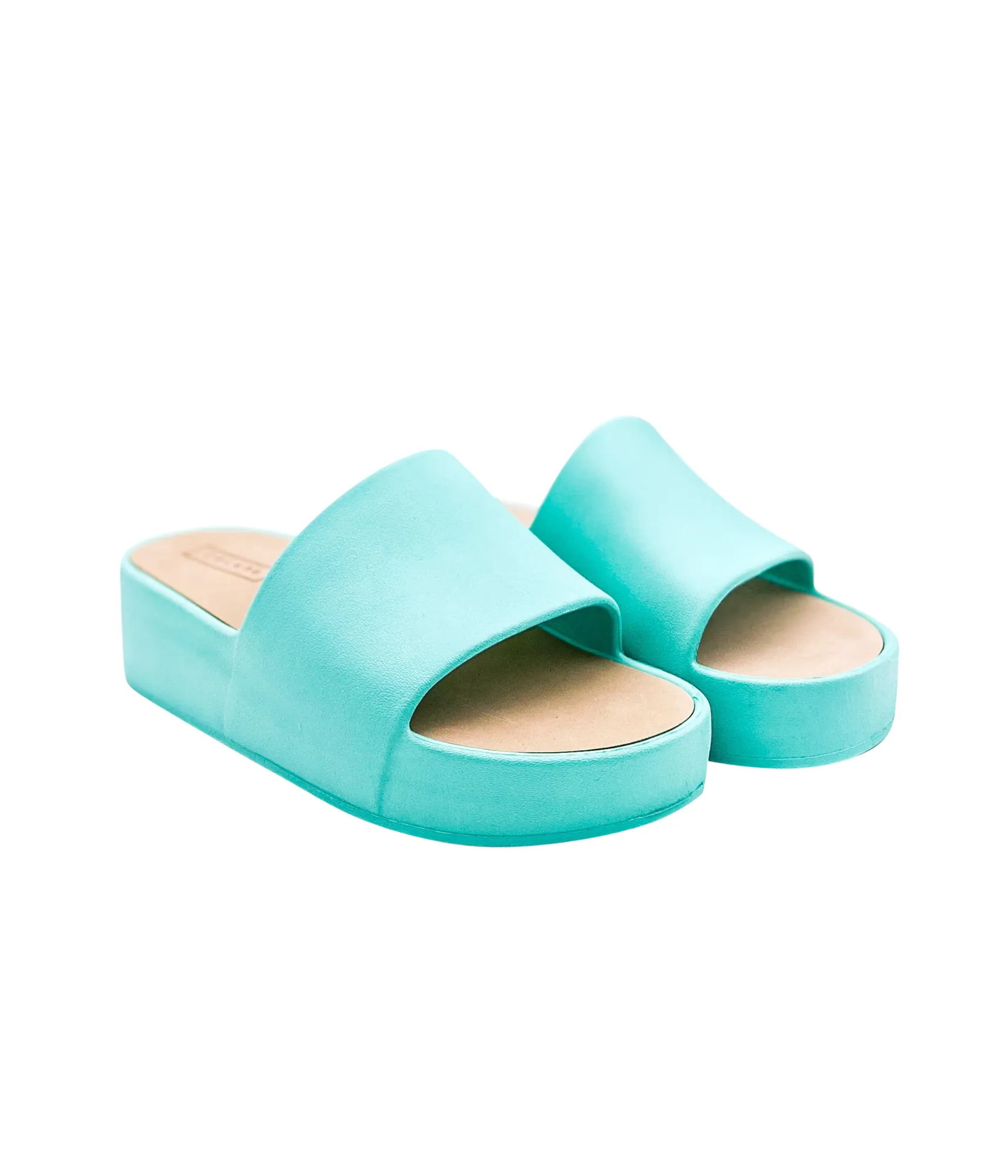 Popsicle Slide Sandals in Aqua