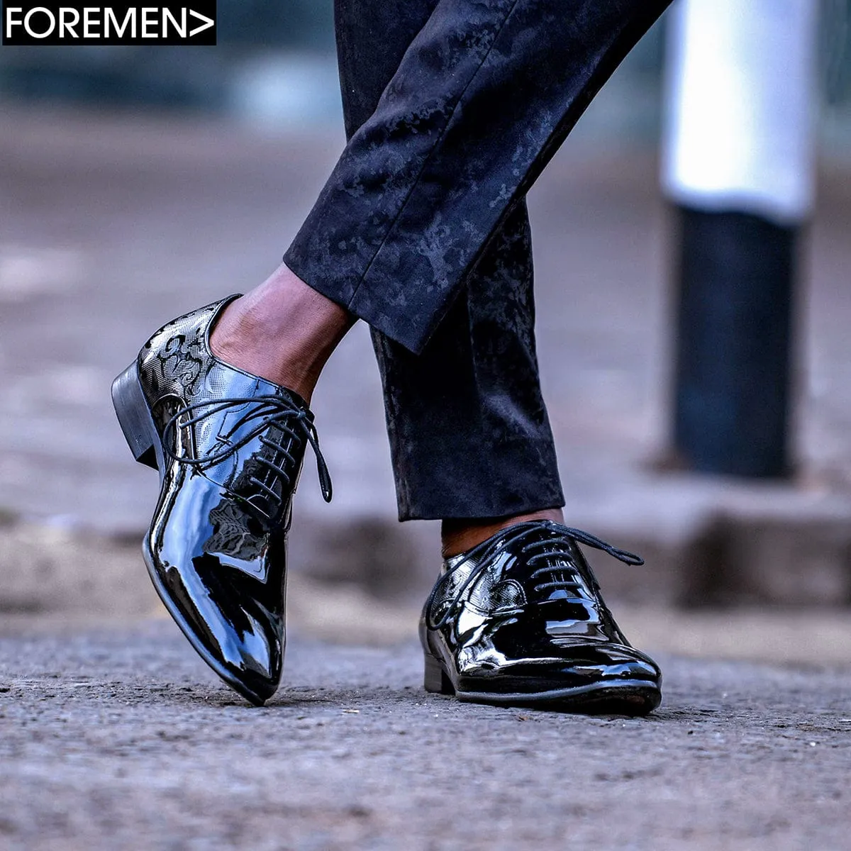 RIVIERA | Black Patent Leather Oxford