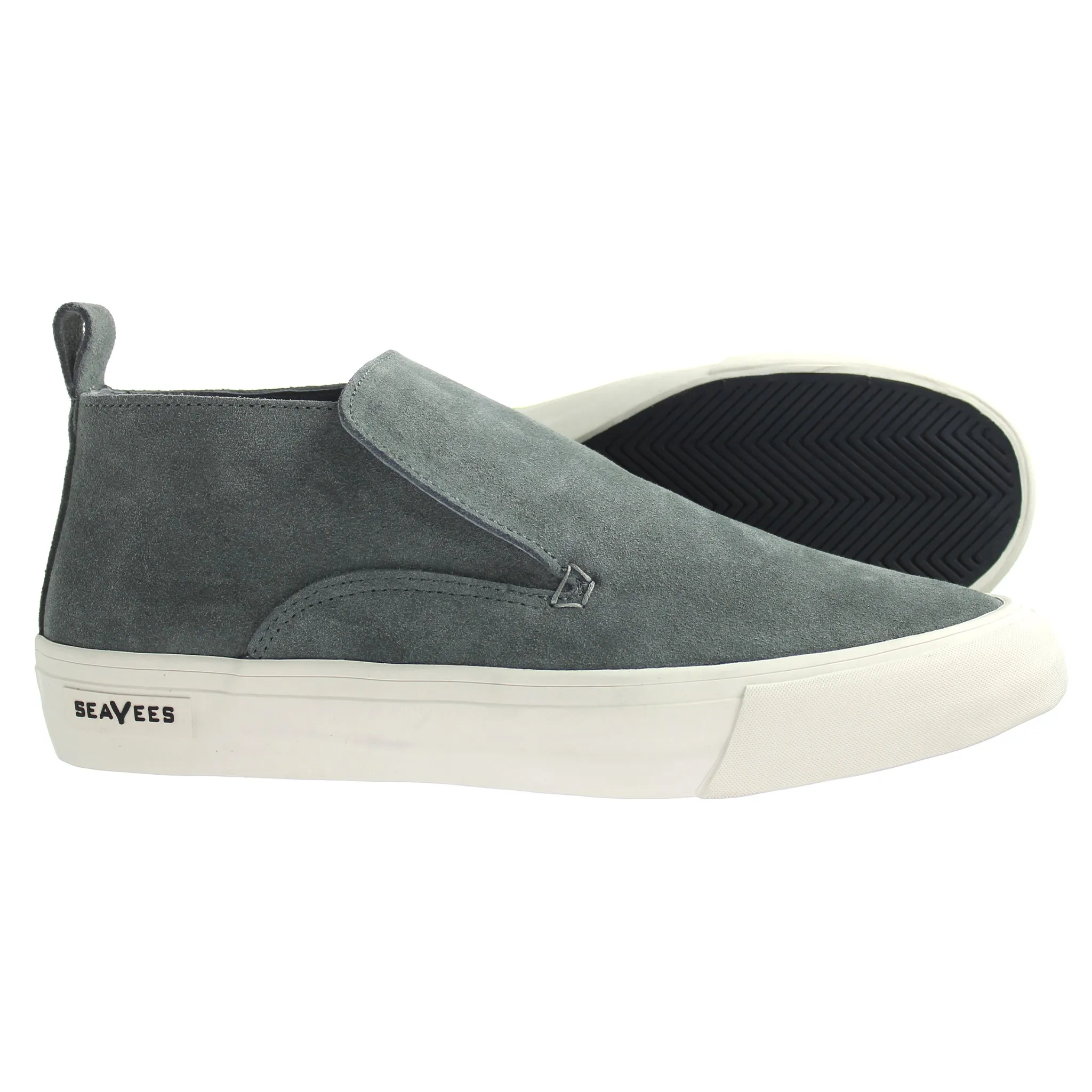 Seavees Huntington Middle Greyboard Suede Grey Womens Shoes