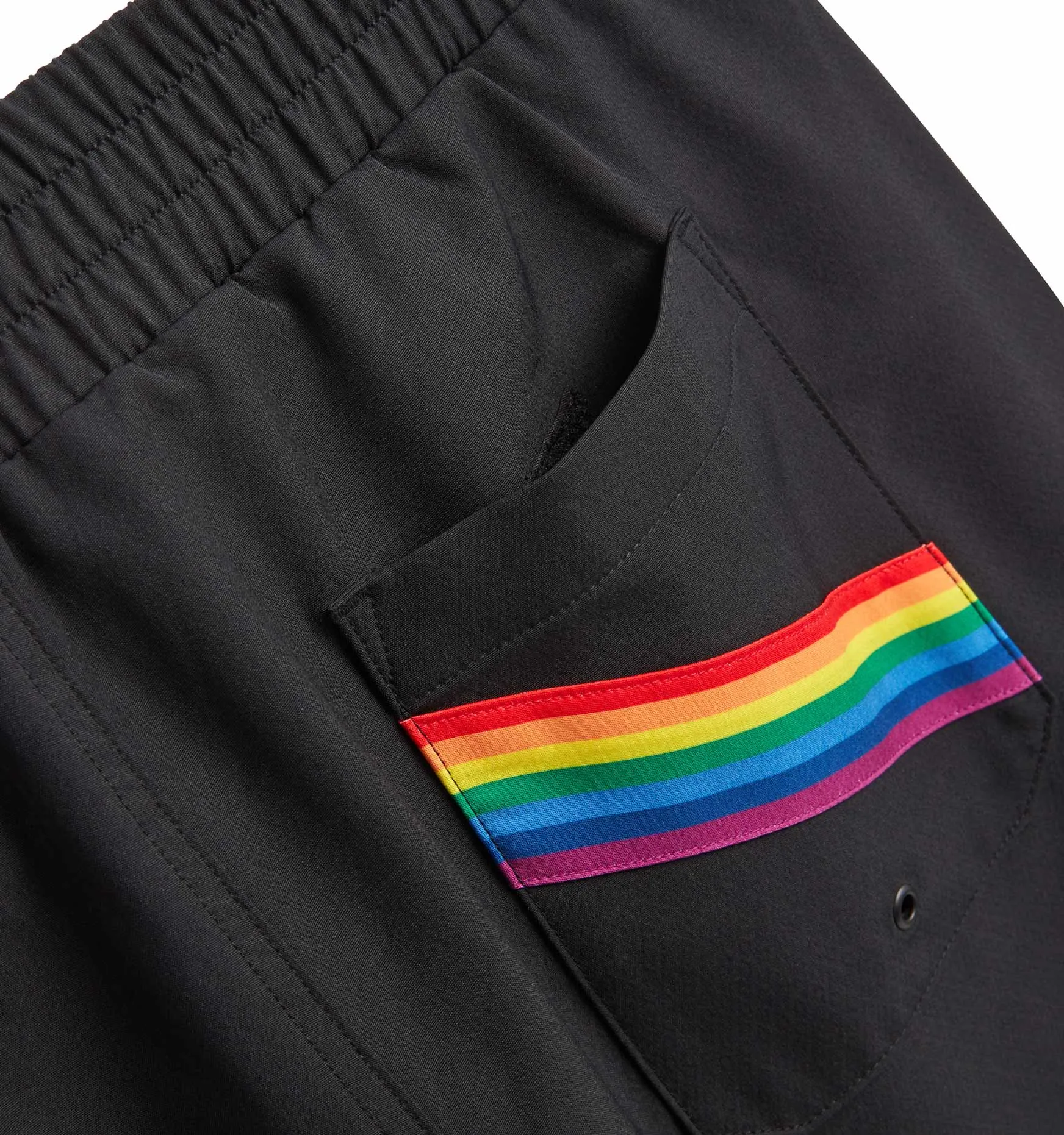 Swim 7" Board Short LC - Black Rainbow